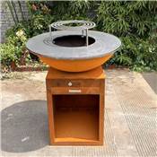 Brasero Ø85cm acier corten