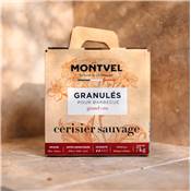 Montvel Granulés de Bois Cerisier Sauvage - Origine France - 7kgs