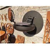 Barbecue circulaire mural