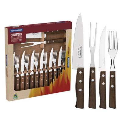 Jeu de couteaux, fourchettes et kit découpe Steak - 14 pièces