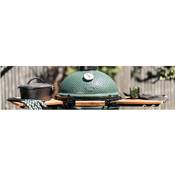 Tablettes latérales Acacia pour BIG GREEN EGG Large