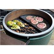 Demi-Plancha en fonte réversible pour BIG GREEN EGG X-Large & 2XL