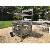 Barbecue charbon n°7 en acier inoxydable