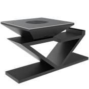 Brasero Double Z finition noire avec plancha carrée 90x90cm