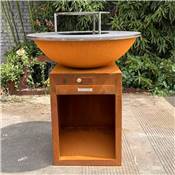 Brasero Ø85cm acier corten