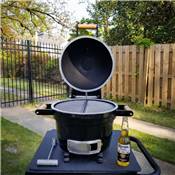 Barbecue Mini Kamado Goldens en Fonte "Little Brother"