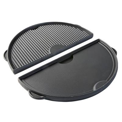 Demi-Plancha en fonte réversible pour BIG GREEN EGG Large