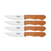 Couteaux à steak Jumbo 4pcs - Inox et bois